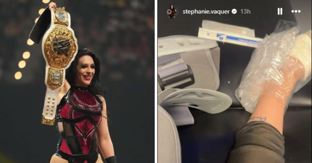 Stephanie Vaquer after the WWE 'Raw' attack