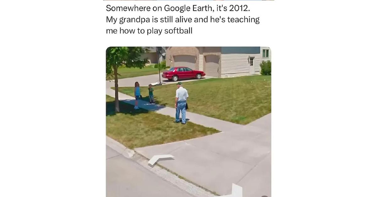 Google Earth Captures Late Grandfather in 2012