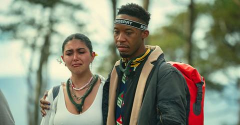 (l-r): Devon Smith and Solomon filming 'Snowflake Mountain'