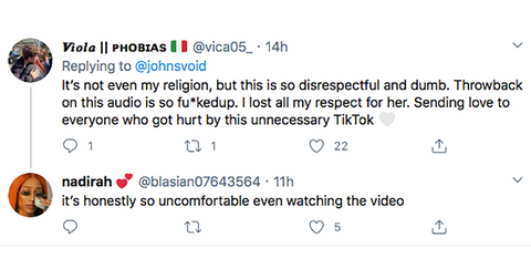 nessa twitter response 1 1586451139577 - Famosinha do TikTok Americano publicou vídeo ofensivo aos Muçulmanos