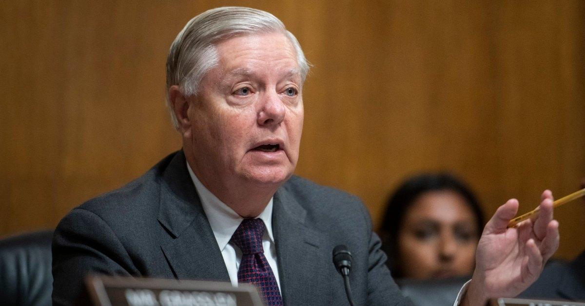 Lindsey Graham during a senate hearing.