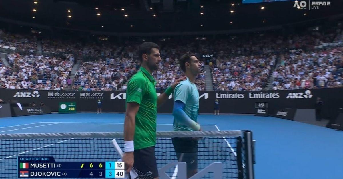Musetti Retires Against Djokovic