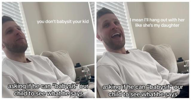 Corey getting pranked about babysitting his child.