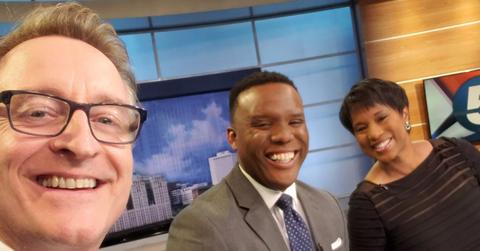 Mark Johnson with his co-workers.