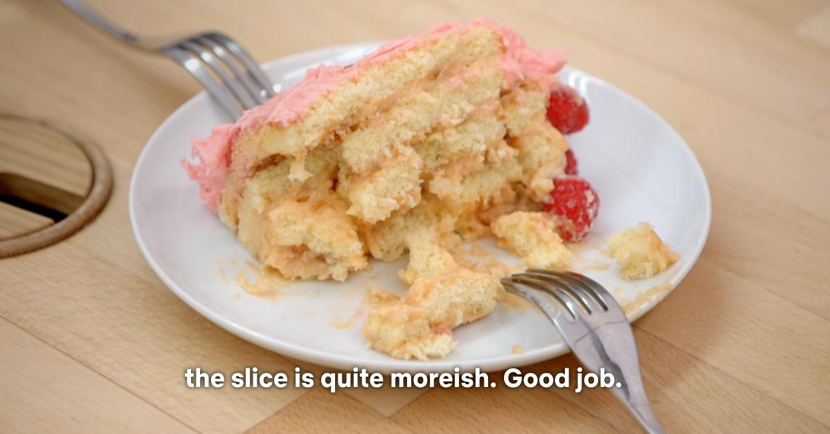 A slice of cake from 'Great British Bake Off'