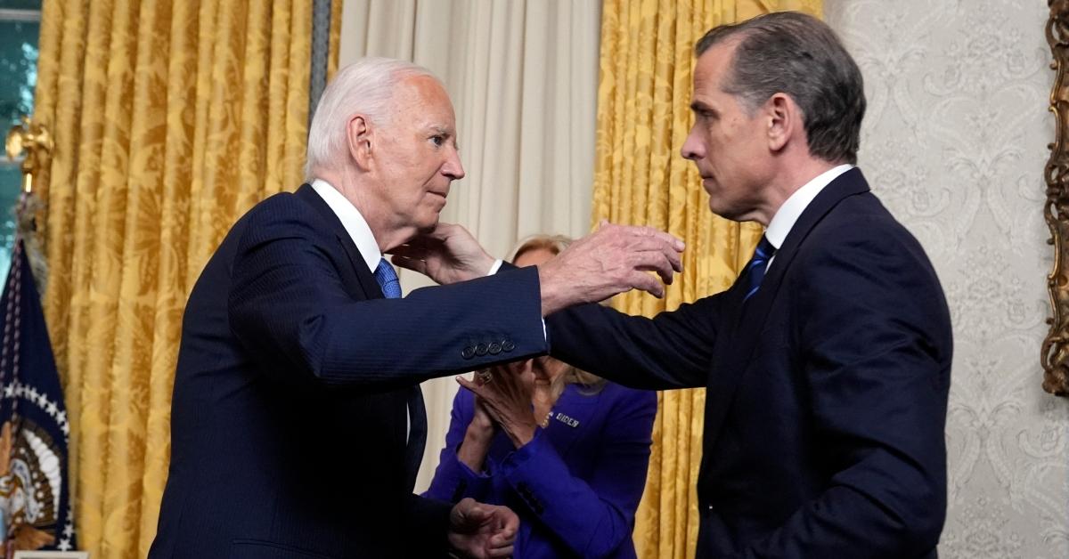 (l-r): President Joe Biden and Hunter Biden