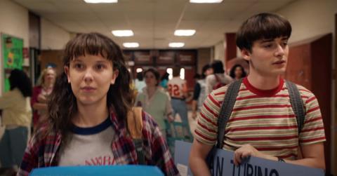 Millie Bobby Brown and Noah Schnapp in 'Stranger Things'