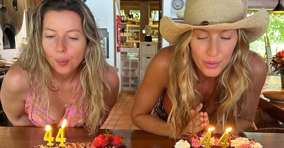 Gisele Bundchen and her twin sister