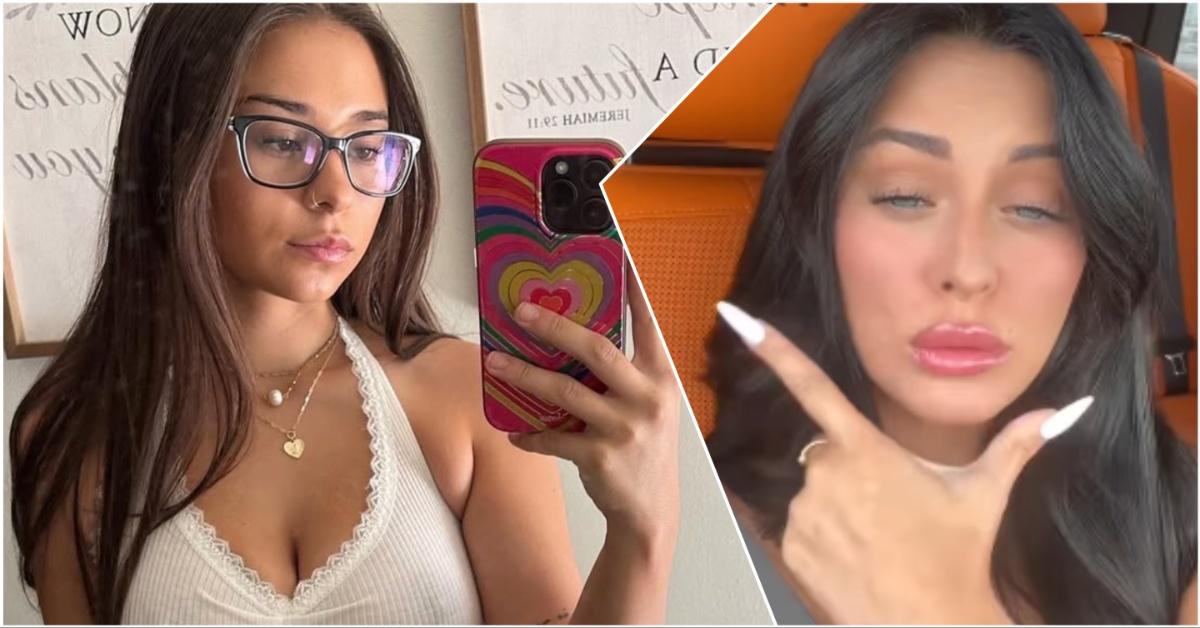 Sophie Rain and Camilla Araujo in clips from their Instagram profiles