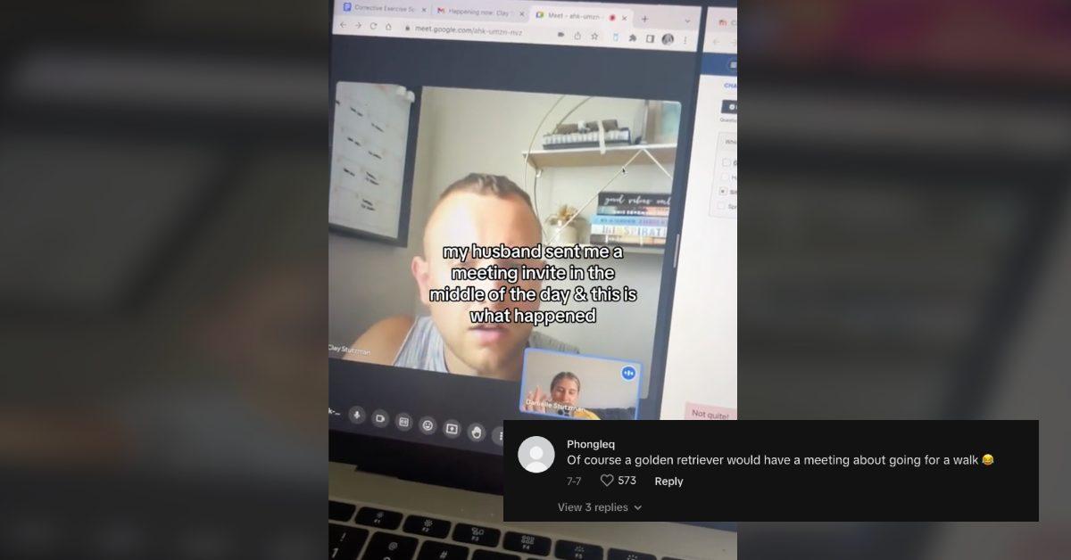 A husband sent his wife a meeting invite on TikTok and she was intrigued