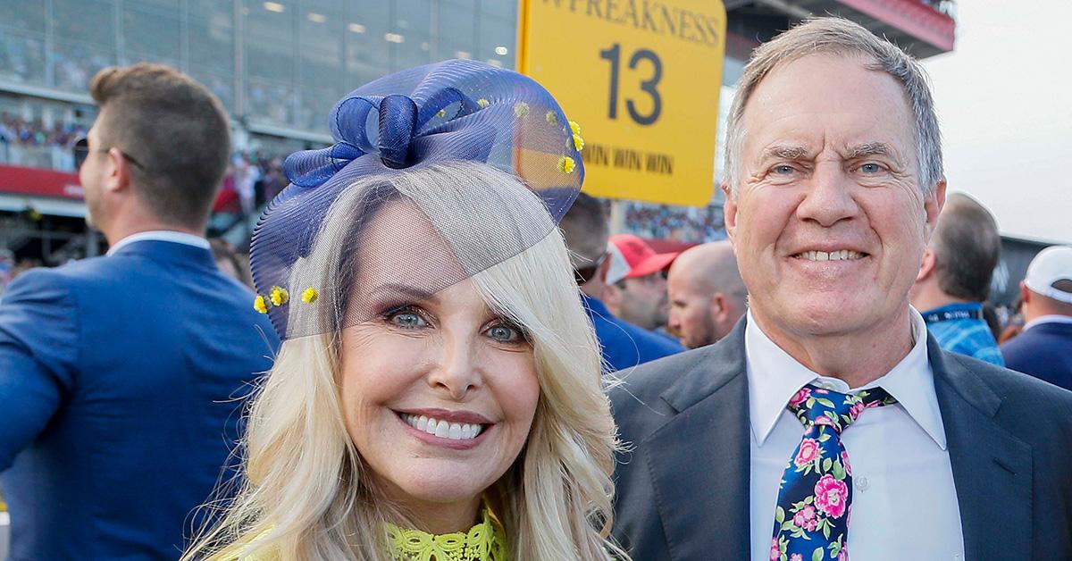 Bill Belichick and Debby Clarke at The Stronach Group Chalet in Baltimore. 