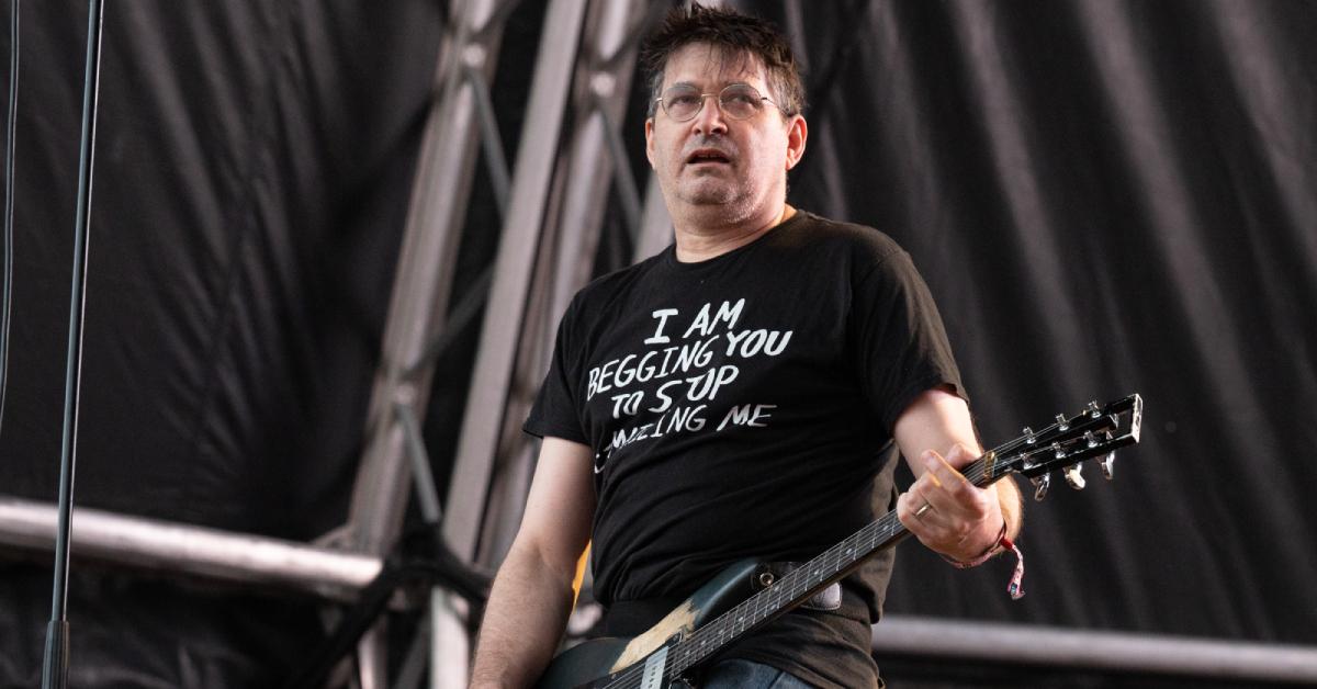 Steve Albini performing in 2022