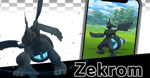 Zekrom as it appears in 'Pokémon GO'