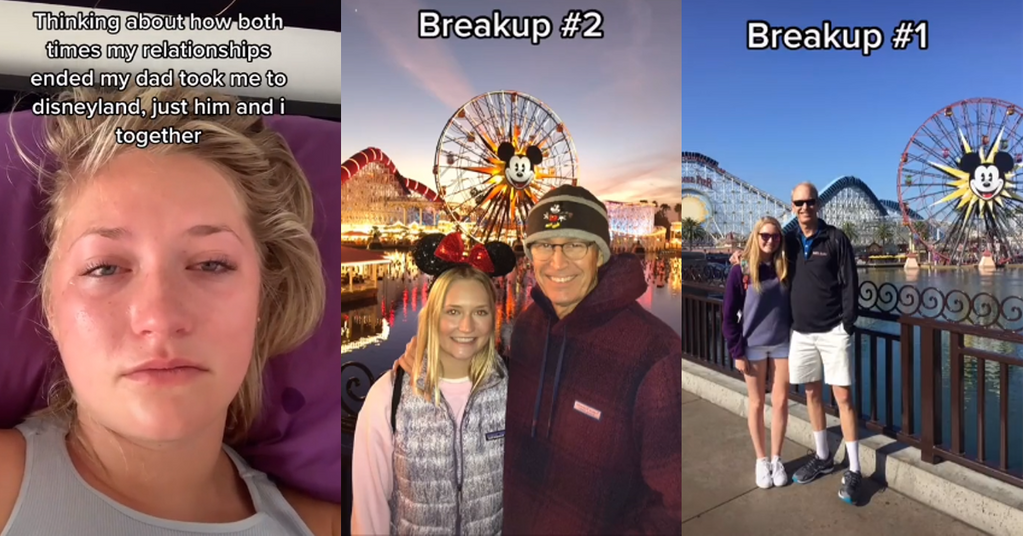 Tiktoker Posts Homage To Dad Who Takes Her To Disney After Breakups