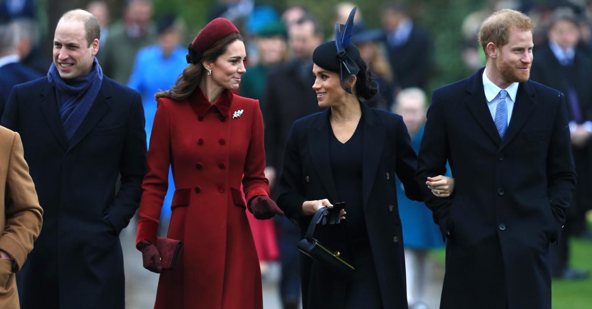 Prince William, Princess Kate, Meghan Markle, and Prince Harry