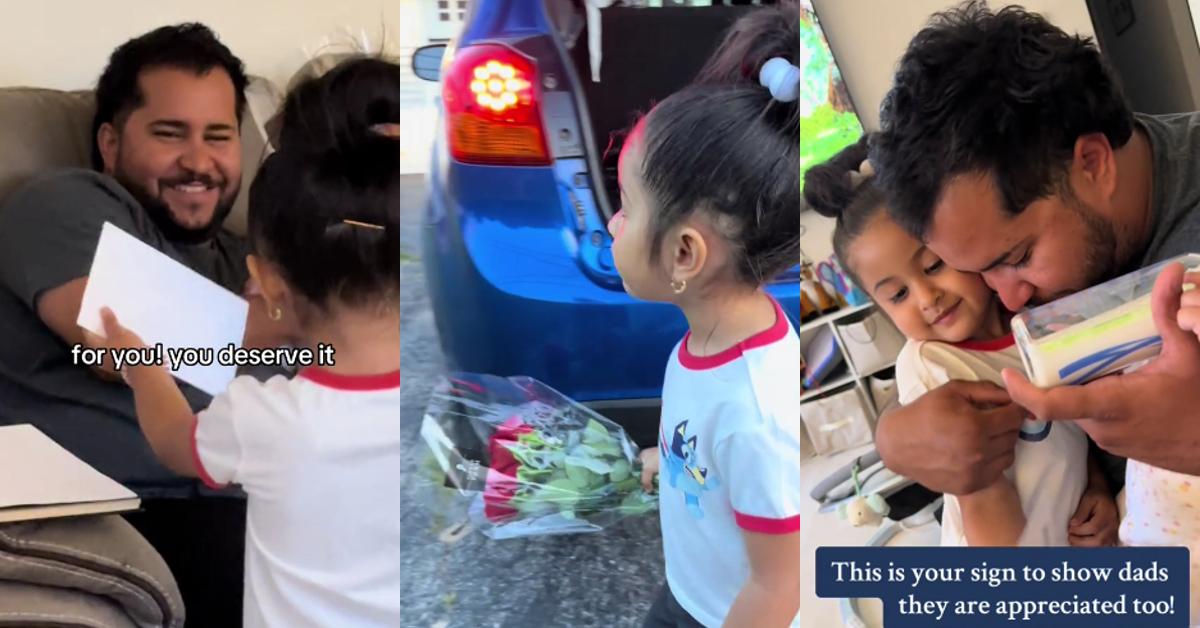 4-Year-Old Daughter Gets Dad Flowers — He’s Stunned by the Gesture