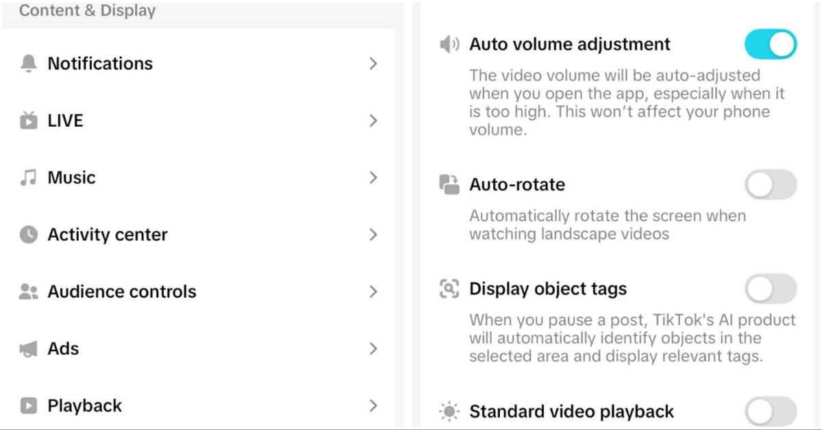 Changing settings to turn Tako down some