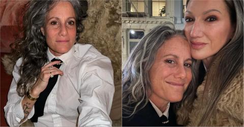 Two side by side photos one of Cass Bird and one of Cass Bird with Jenna Lyons