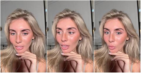 Bonnie Blue addresses claim she slept with woman's fiancé.