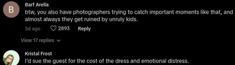 Kids Set Bride’s Dress on Fire After Parents Ignore No Kid Invite