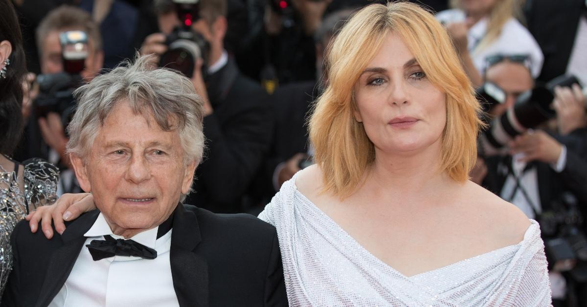 (L-R): Roman Polanski with wife Emmanuelle Seigner