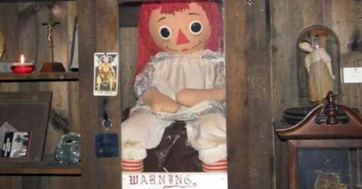 Annabelle doll at Warren Occult Museum