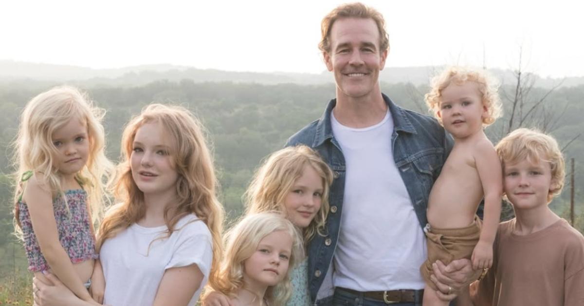 James Van Der Beek with his six children that he shares with wife Kimberly (not pictured)