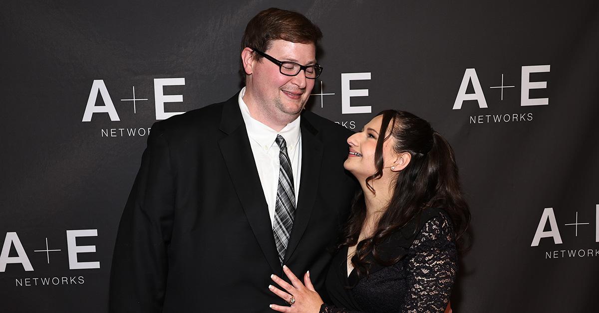 Gypsy Rose Blanchard and her husband at "The Prison Confessions Of Gypsy Rose Blanchard" Red Carpet Event on Jan. 5, 2024