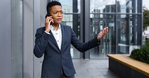 Angry Boss on Phone Getty