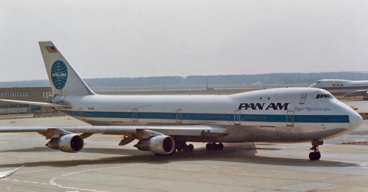 Airplane destroyed by an inflight bomb explosion over Lockerbie, Scotland