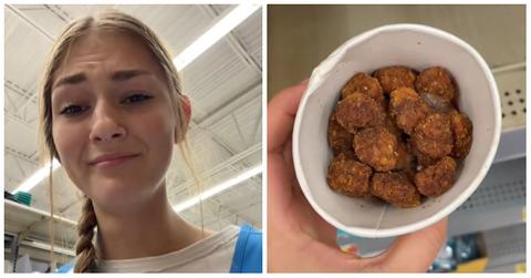 TikTok user @millieaklaus documented her day as a Walmart employee, and she spent most of her shift cleaning up after lazy customers.