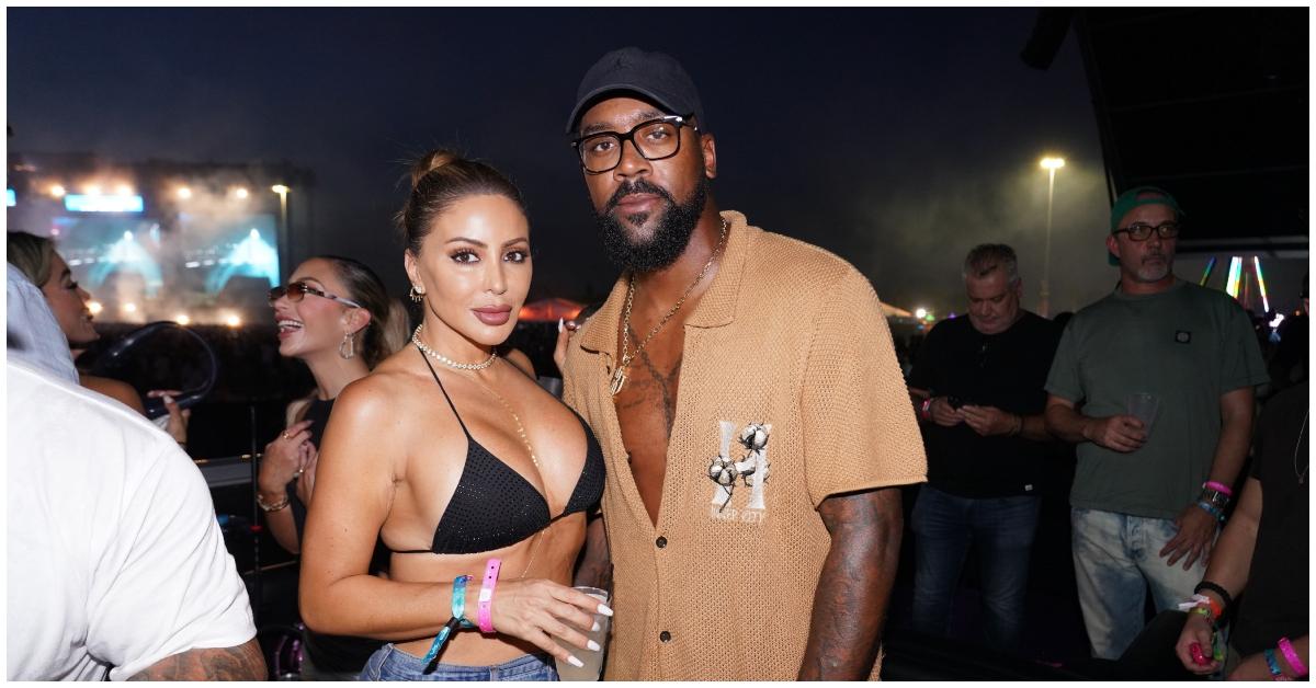 (l-r): Larsa Pippen and Marcus Jordan