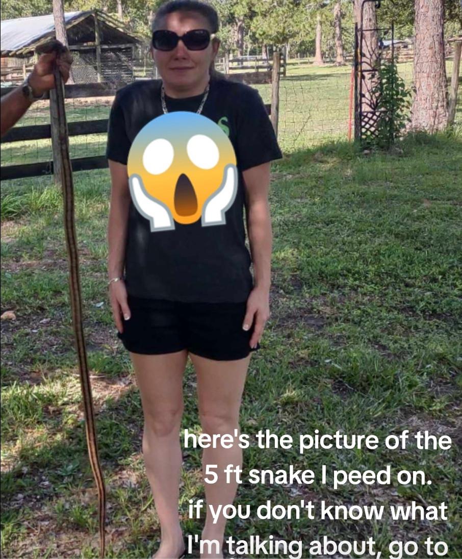 tiktok girl who found snake in toilet