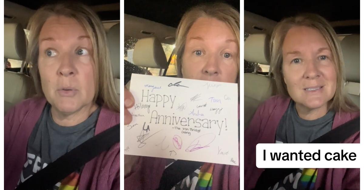 Restaurant gave thank you card anniversary TikTok