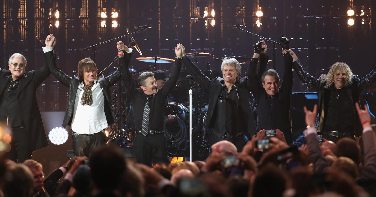 Richie Sambora and Bon Jovi on stage