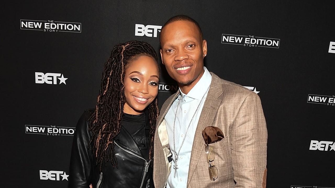 Ronnie and Shamari DeVoe at BET's Atlanta screening of "The New Edition Story" on Jan. 5, 2017