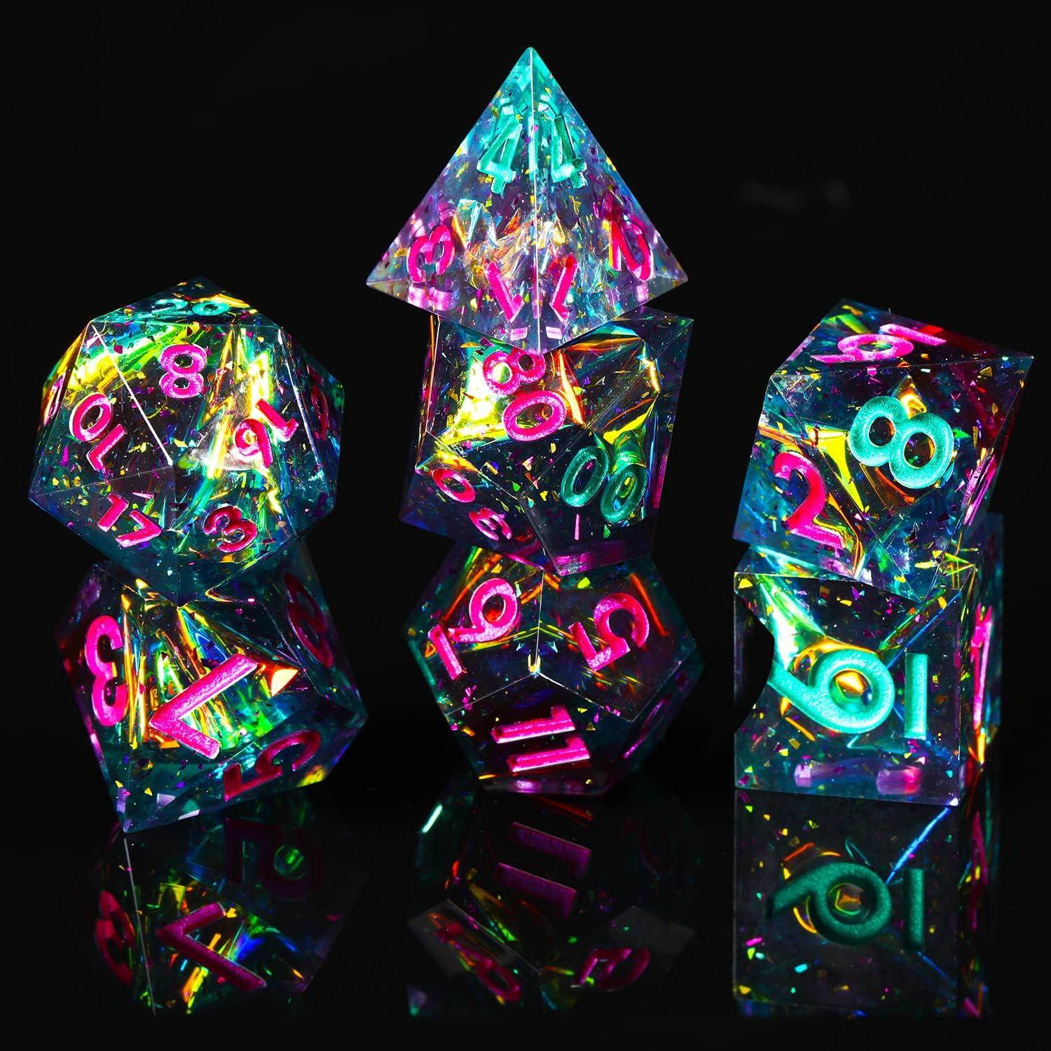 Iridescent dice