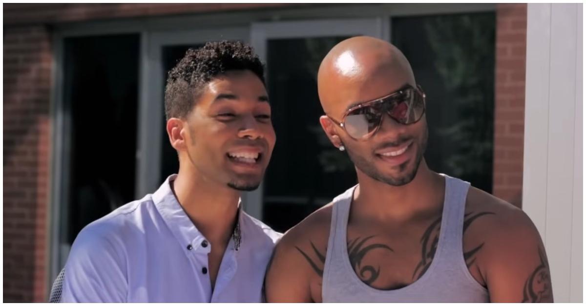 (l-r): Jussie Smollett and Dustin Ross on 'The Skinny'