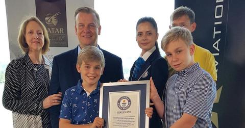 Hamish Harding and his family