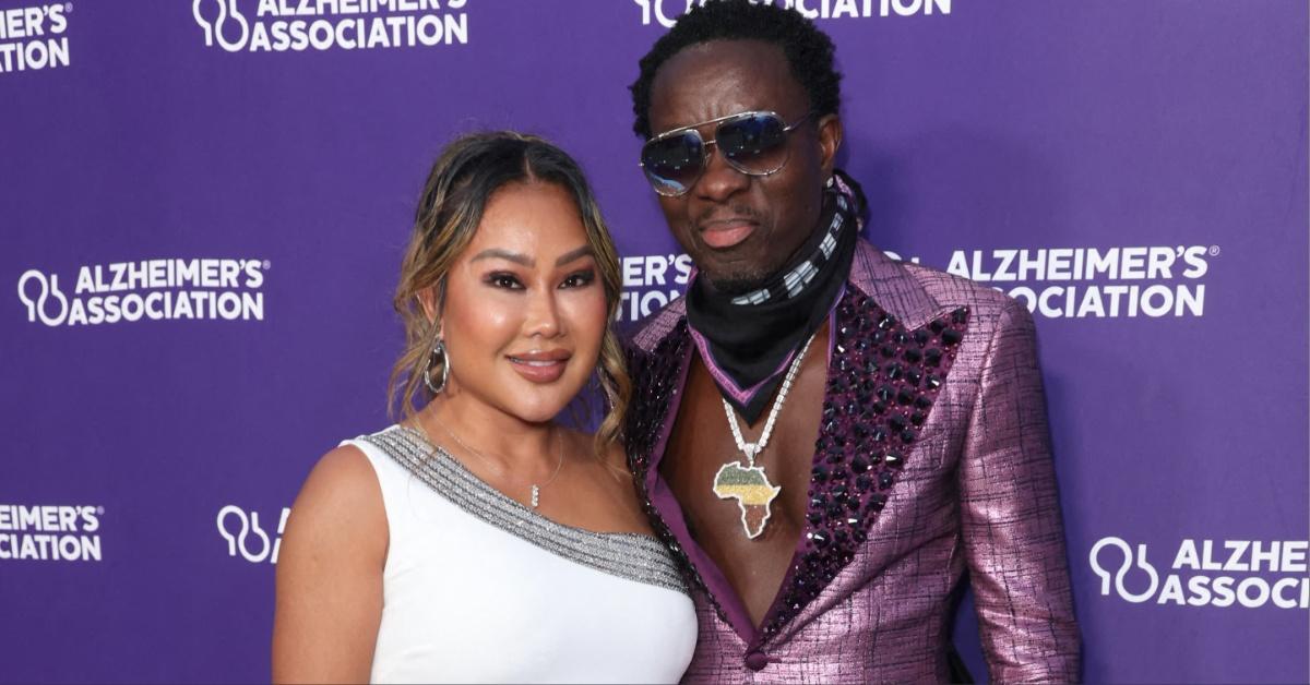 Rada Cheung Darling and Michael Blackson attend the Alzheimer's Association California Southland Chapter's Magic of Music Gala