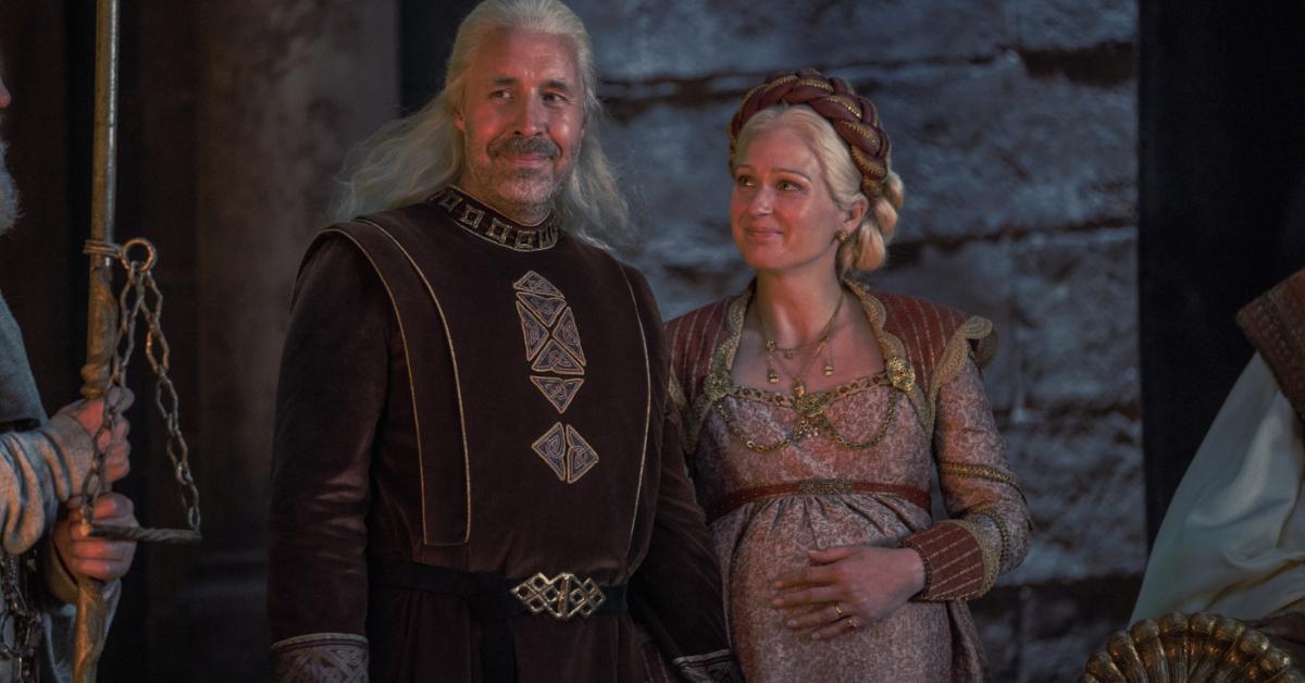 Viserys I and Aemma from 'House of the Dragon'