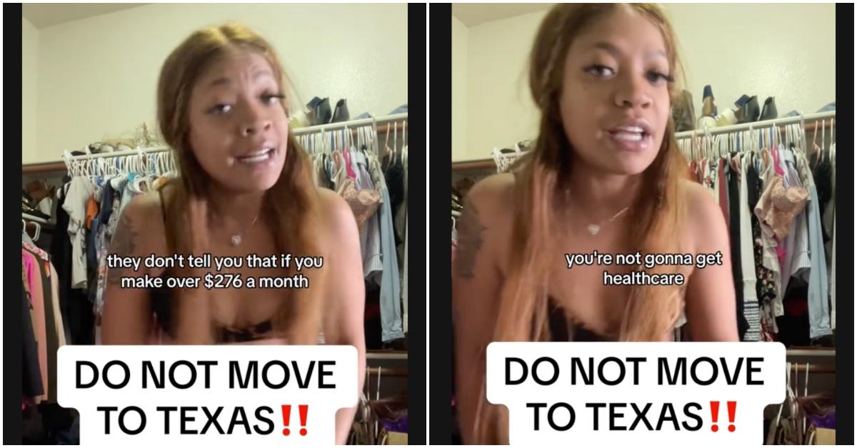 A woman explains why you shouldn't move to Texas.