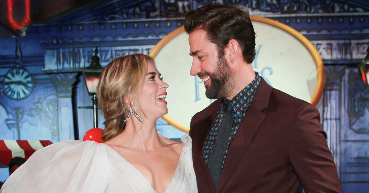  Emily Blunt (L) and John Krasinski attend the Premiere Of Disney's 'Mary Poppins Returns' at El Capitan Theatre.