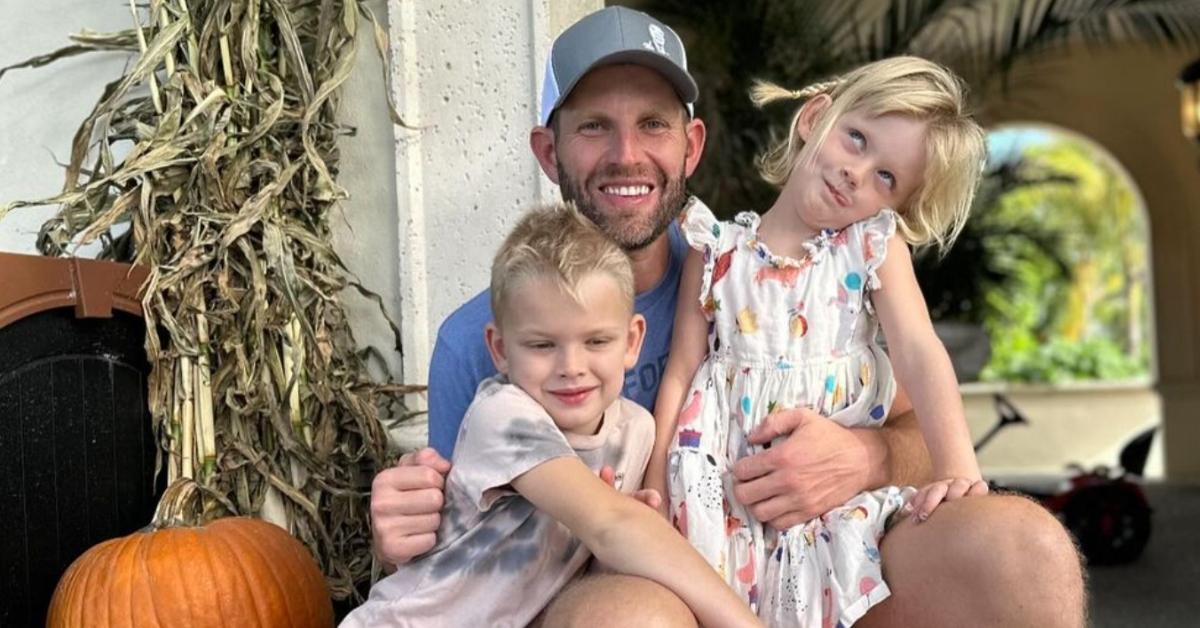 Donald Trump's son Eric Trump with his son Eric and daughter Carolina