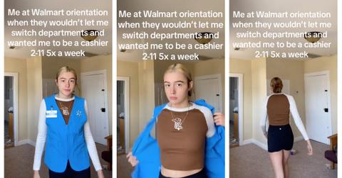 A woman quit at Walmart before she finished orientation