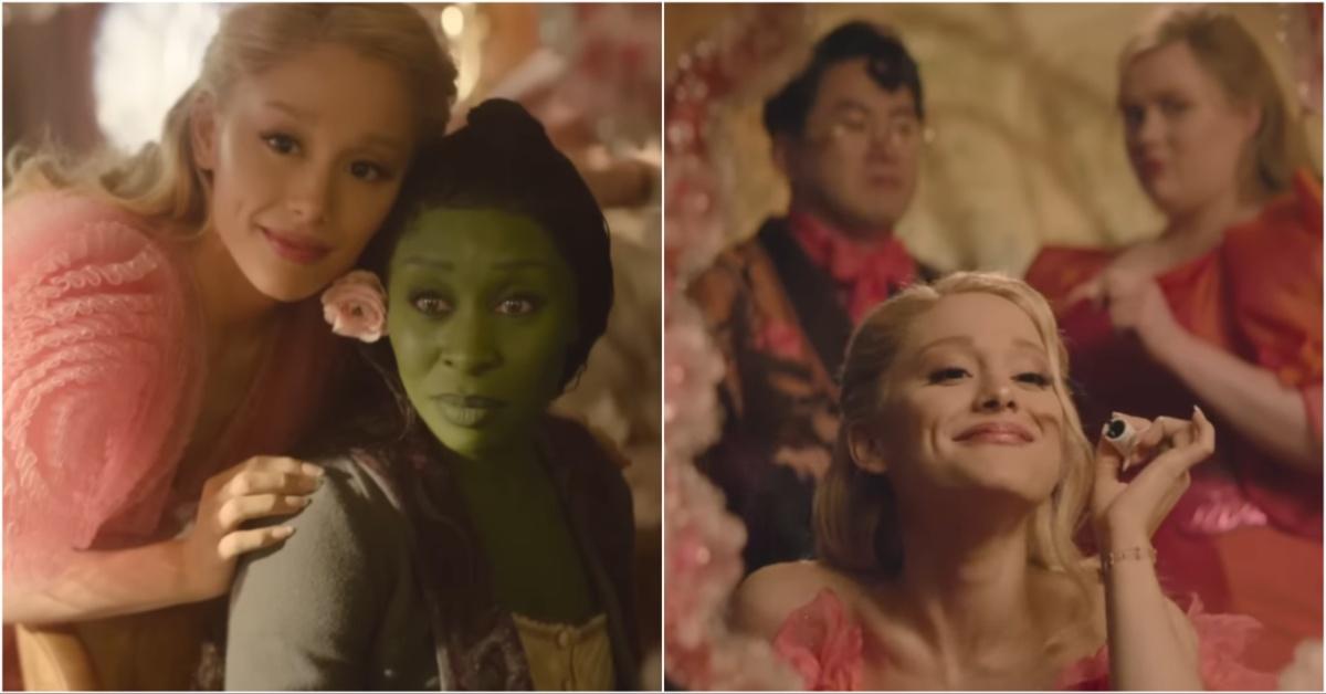 Two stills from the Wicked movie