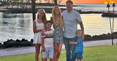 Christina and Josh Hall with her three kids