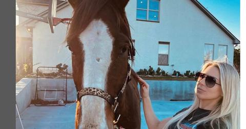 Lizzy Musi and her horse.