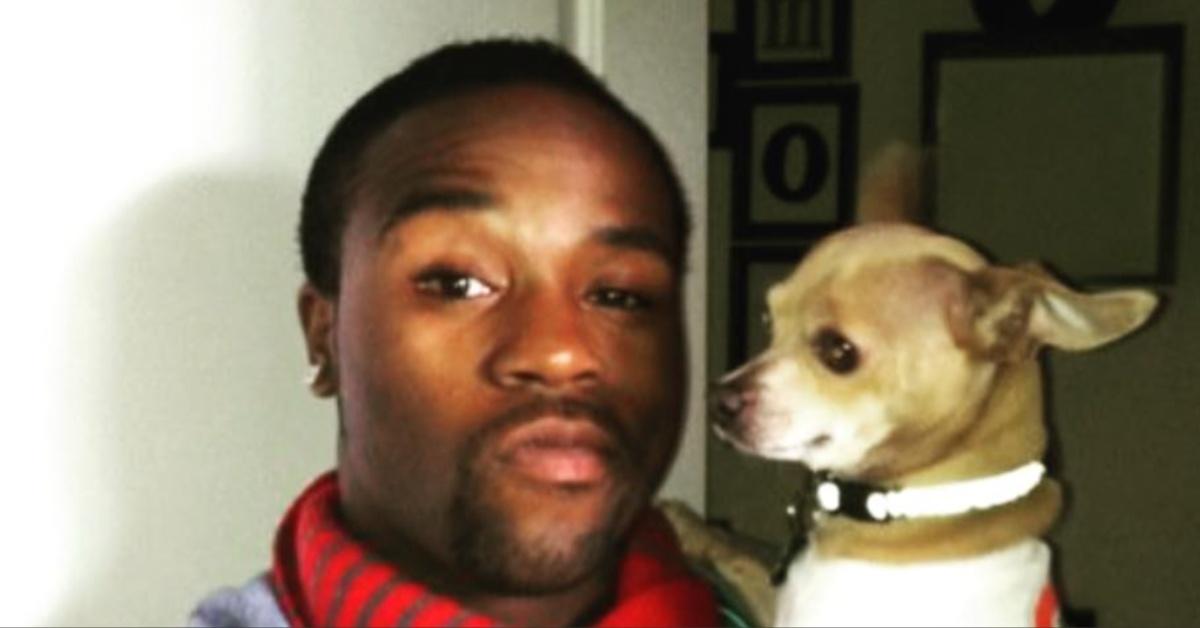 Joshua Allen shares a picture with his fur baby. 