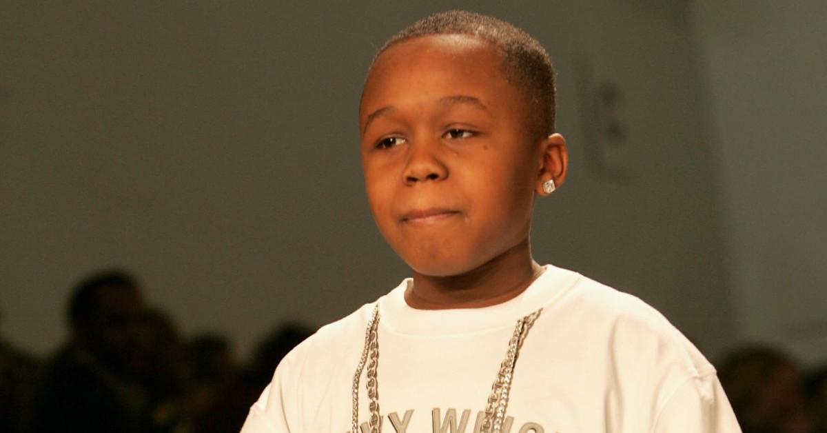 Marquise Jackson, son of rapper 50 Cent, walks the runway at the Child Magazine Fall 2006 fashion show during Olympus Fashion Week in New York City on Feb. 6, 2006